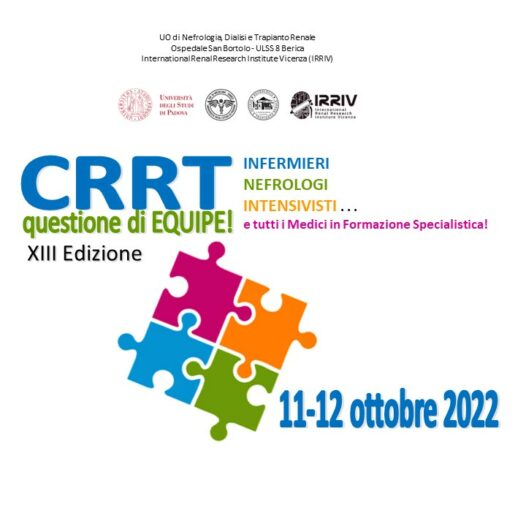 EVENTO CONCLUSO – CRRT Questione di Equipe! XIII edizione