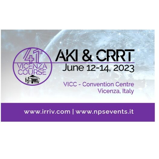 EVENTO CONCLUSO – 41st Vicenza Course on AKI & CRRT 2023