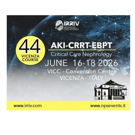 44 Vicenza Course AKI-CRRT-EBPT and Critical Care Nephrology 2026
