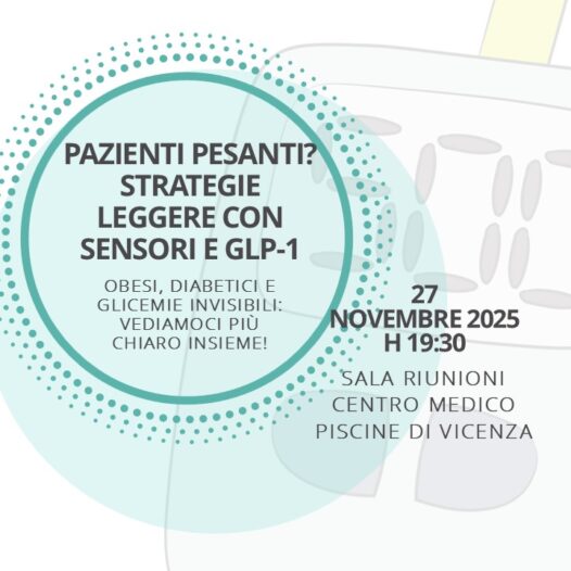 PAZIENTI PESANTI? STRATEGIE LEGGERE CON SENSORI E GLP-1 Obesi, diabetici e glicemie invisibili: vediamoci più chiaro insieme! PAZIENTI PESANTI? STRATEGIE LEGGERE CON SENSORI E GLP-1 Obesi, diabetici e glicemie invisibili: vediamoci più chiaro insieme!