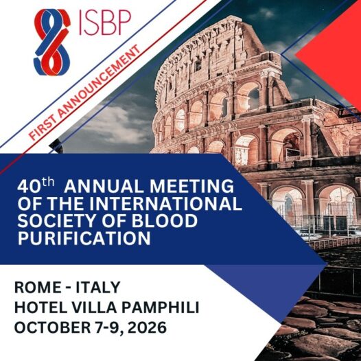 40th Annual Meeting of the International Society of Blood Purification